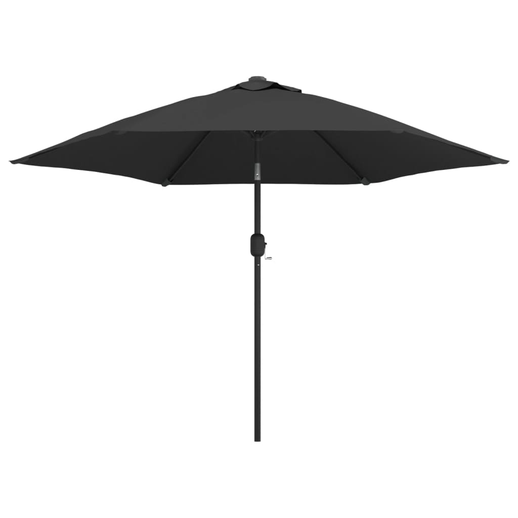 Antracitszürke kültéri napernyő fémrúddal, 300 cm átmérőjű 2