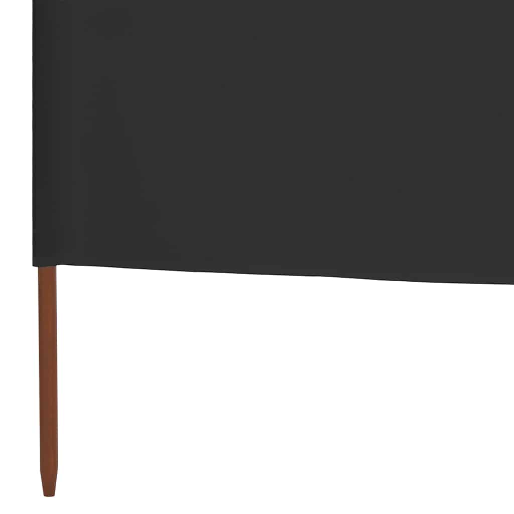 Antracitszürke szövet 3-paneles szélellenző 400 x 120 cm 5