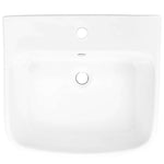 vidaXL Mosdó Fehér 50 x 45 x 41 cm Zöldített Cserép (5)