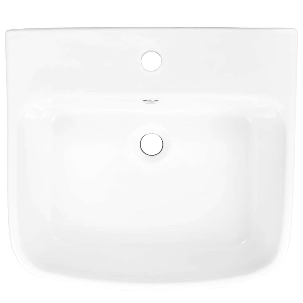 vidaXL Mosdó Fehér 50 x 45 x 41 cm Zöldített Cserép (5)