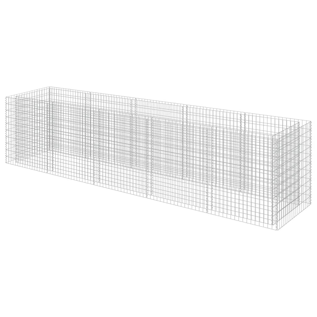 Horganyozott acél gabion magaságyás 450 x 90 x 100 cm 2