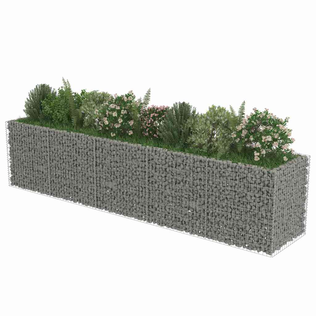 Horganyozott acél gabion magaságyás 450 x 90 x 100 cm 3