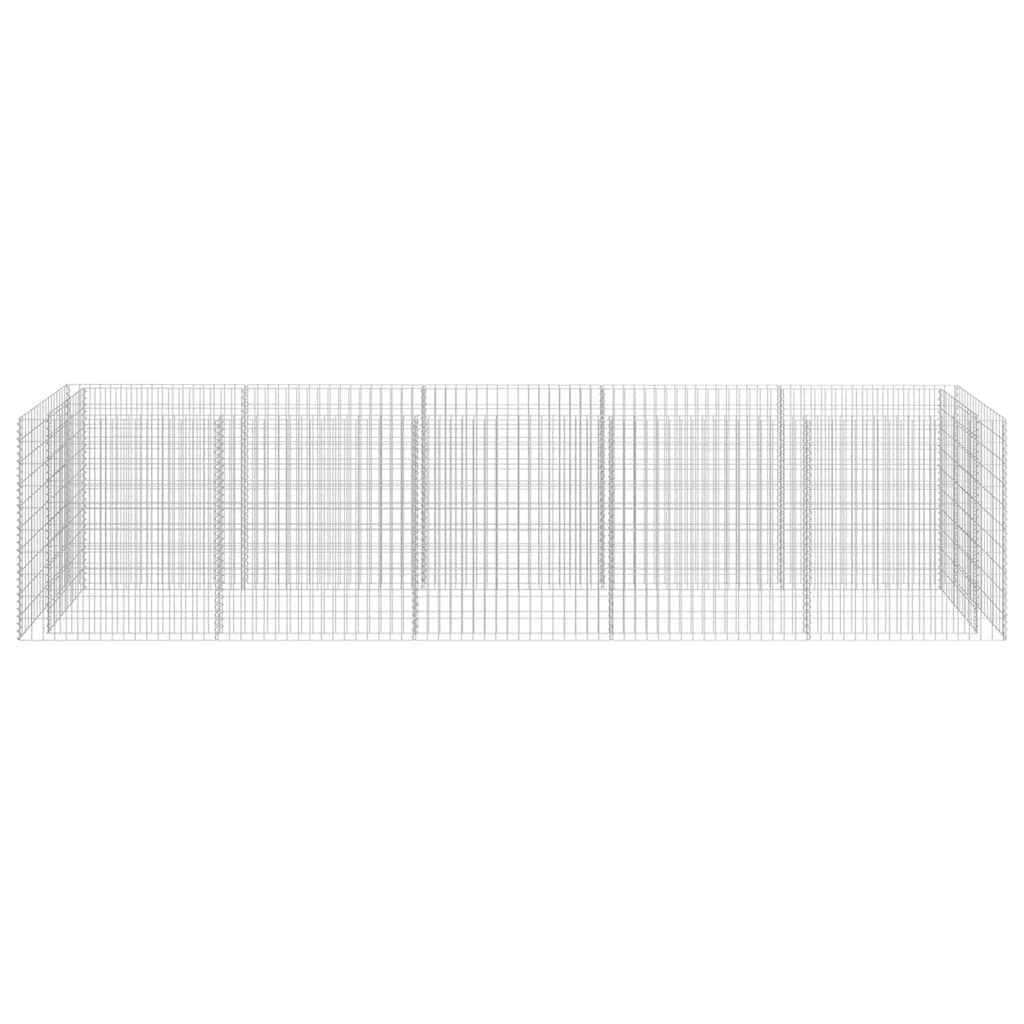 Horganyozott acél gabion magaságyás 450 x 90 x 100 cm 4
