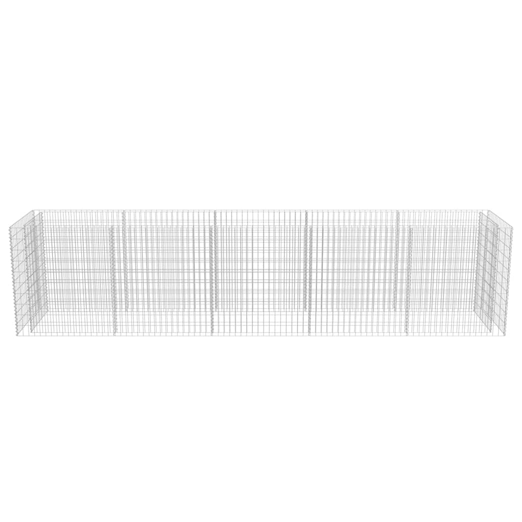 Horganyozott acél gabion magaságyás 450 x 90 x 100 cm 5