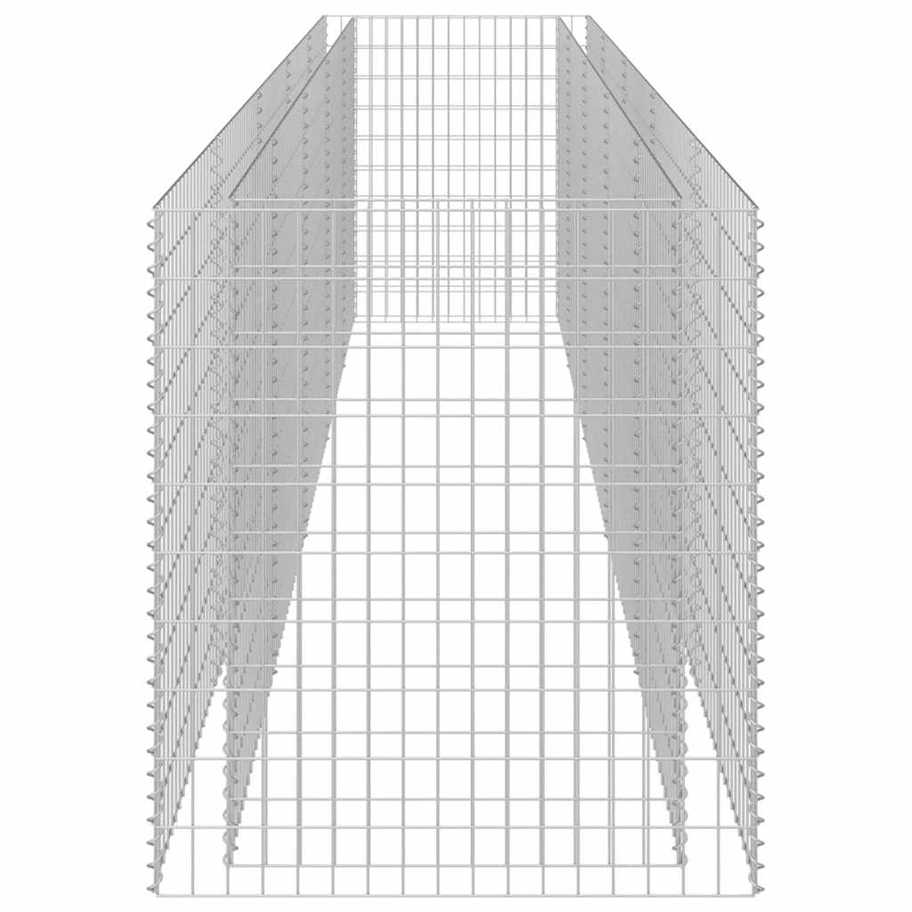 Horganyozott acél gabion magaságyás 450 x 90 x 100 cm 6