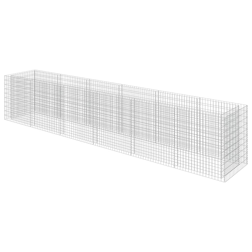 Horganyzott acél gabion magaságyás 540 x 90 x 100 cm 2