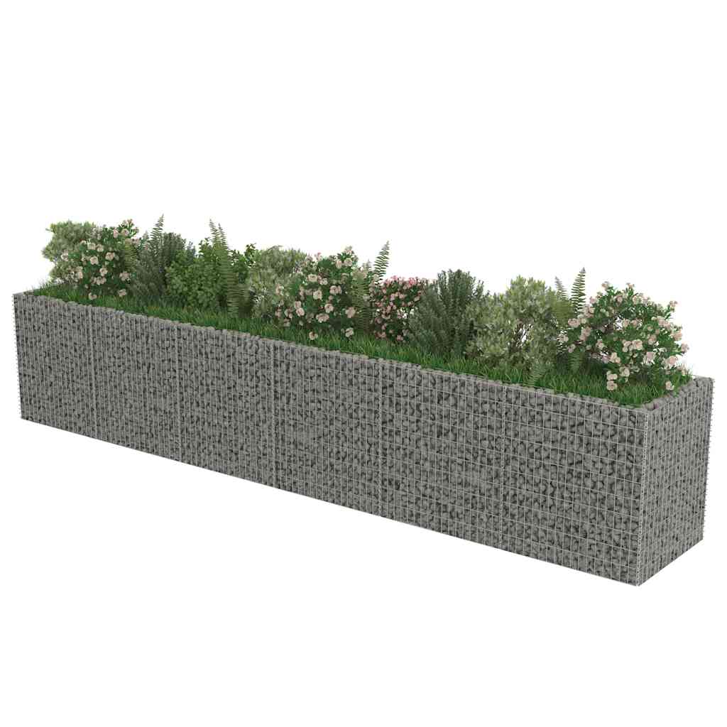 Horganyzott acél gabion magaságyás 540 x 90 x 100 cm 4