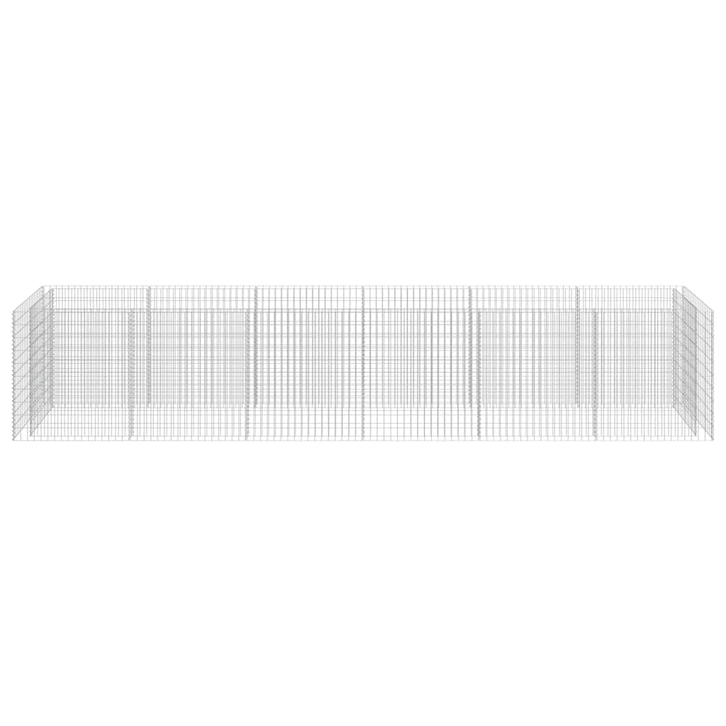 Horganyzott acél gabion magaságyás 540 x 90 x 100 cm 5