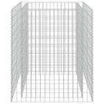 Horganyzott acél gabion magaságyás 90 x 90 x 100 cm 2