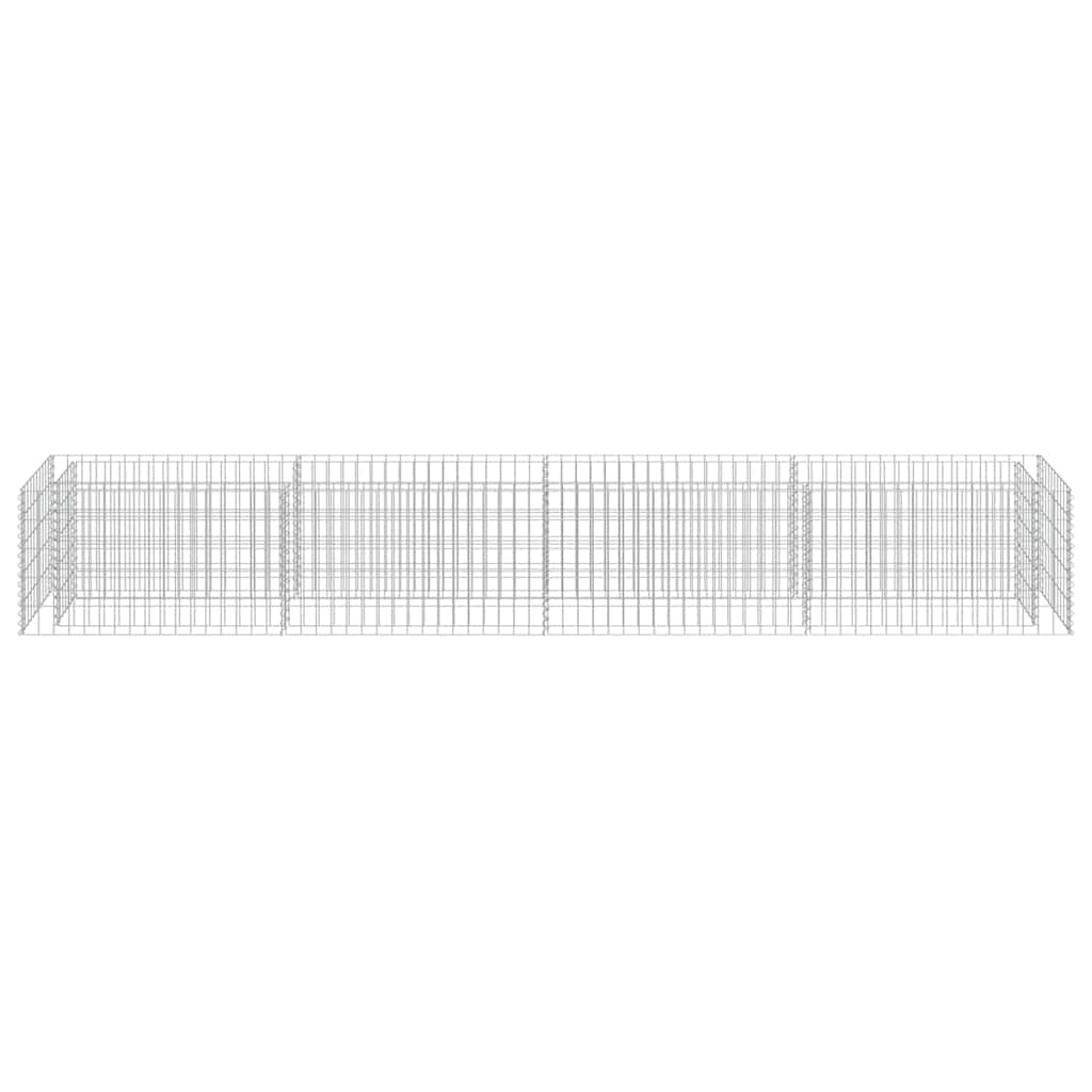 Horganyzott acél gabion magaságyás 360 x 50 x 50 cm 5