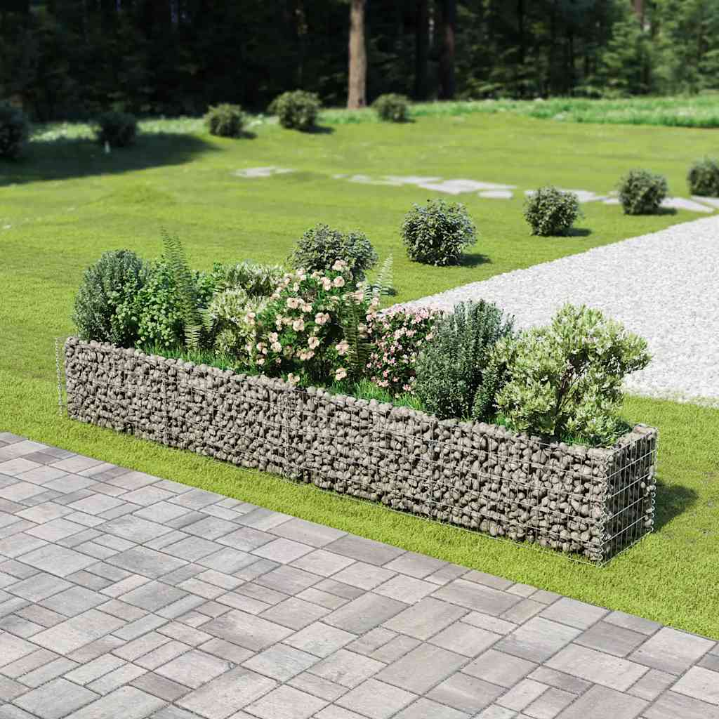 Horganyzott acél gabion magaságyás 360 x 50 x 50 cm