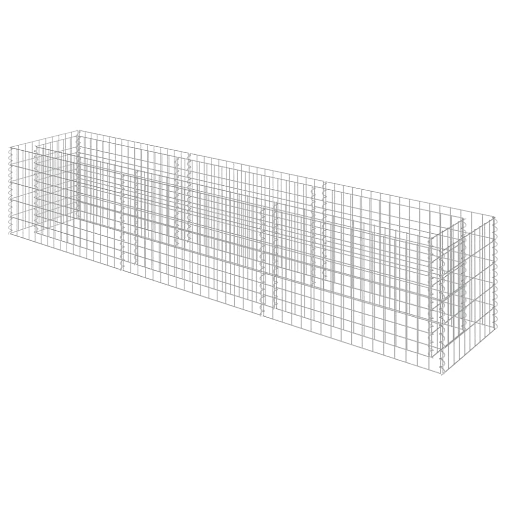 Horganyzott acél gabion magaságyás 270 x 50 x 50 cm 2