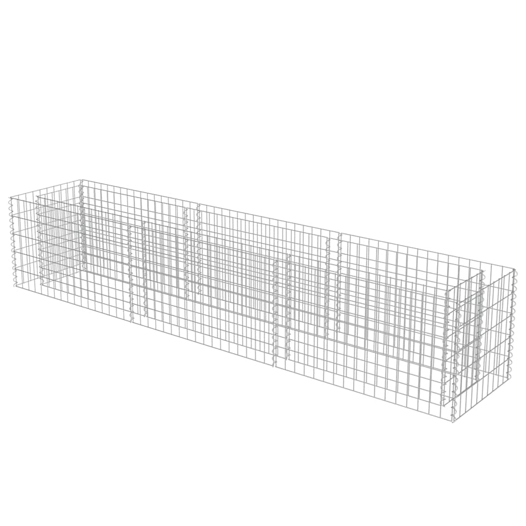 Horganyzott acél gabion magaságyás 270 x 50 x 50 cm 3