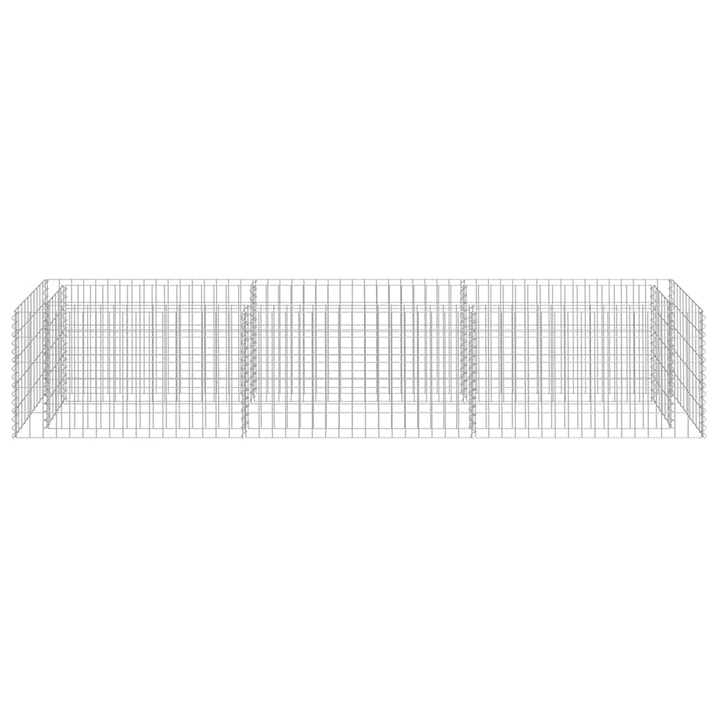 Horganyzott acél gabion magaságyás 270 x 50 x 50 cm 5
