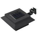 6 db négyszögletes fekete kültéri napelemes LED lámpa, 12 cm 2
