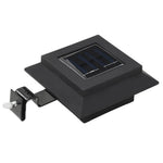 6 db négyszögletes fekete kültéri napelemes LED lámpa, 12 cm 3