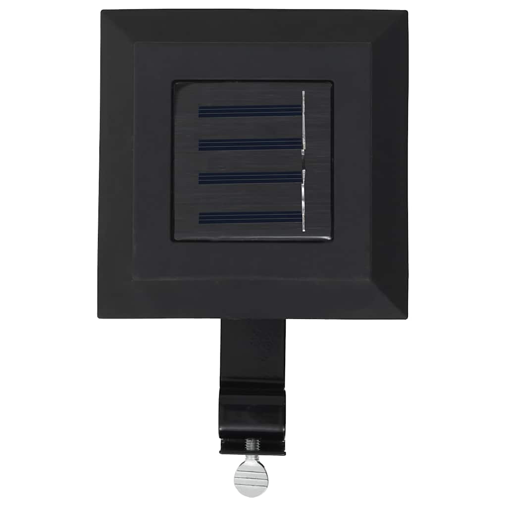 6 db négyszögletes fekete kültéri napelemes LED lámpa, 12 cm 5