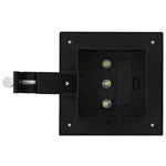 6 db négyszögletes fekete kültéri napelemes LED lámpa, 12 cm 7