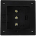6 db négyszögletes fekete kültéri napelemes LED lámpa, 12 cm 8