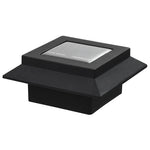 6 db négyszögletes fekete kültéri napelemes LED lámpa, 12 cm 9