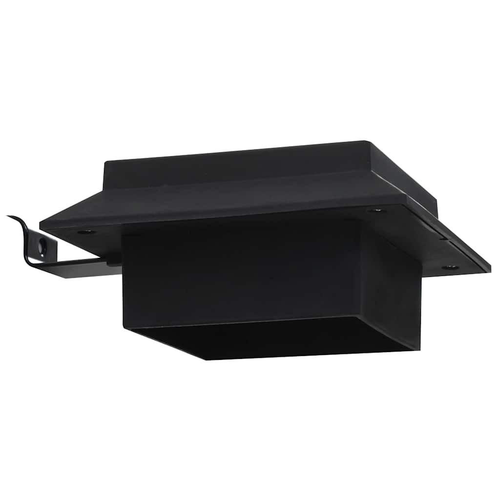 6 db négyszögletes fekete kültéri napelemes LED lámpa, 12 cm 10