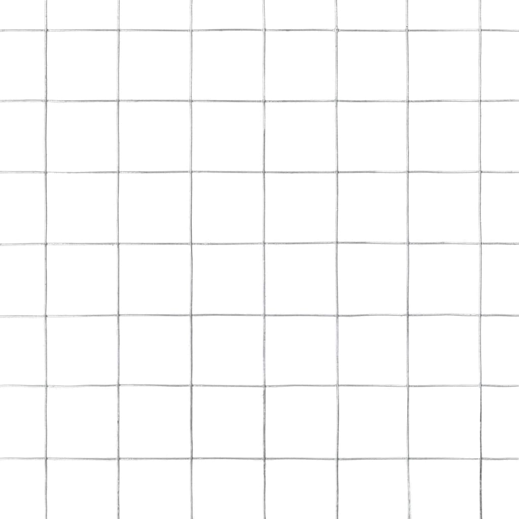 Ezüst horganyzott acél csirkeháló drótkerítés 10 x 0,5 m 4