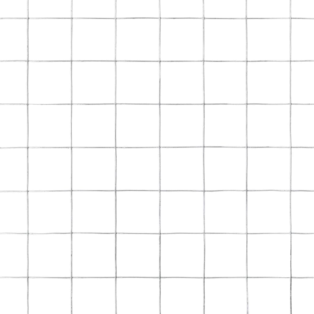 Ezüst horganyzott acél csirkeháló drótkerítés 25 x 1,5 m 4