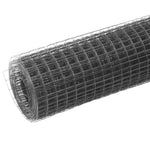 Szürke PVC-bevonatú acél csirkeháló drótkerítés 25 x 1 m 2