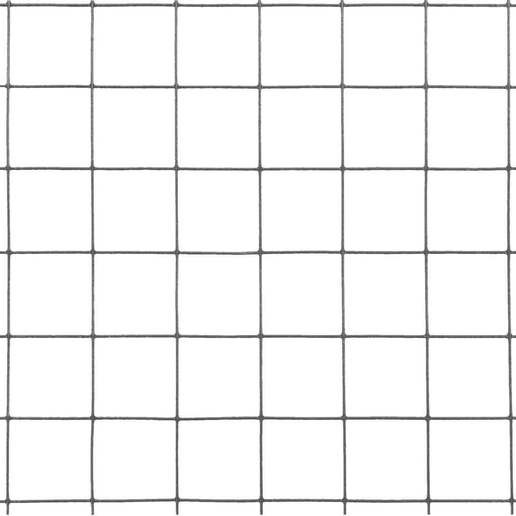 Szürke PVC-bevonatú acél csirkeháló drótkerítés 25 x 1 m 4