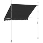 Kézzel feltekerhető antracit napellenző 250 cm 4