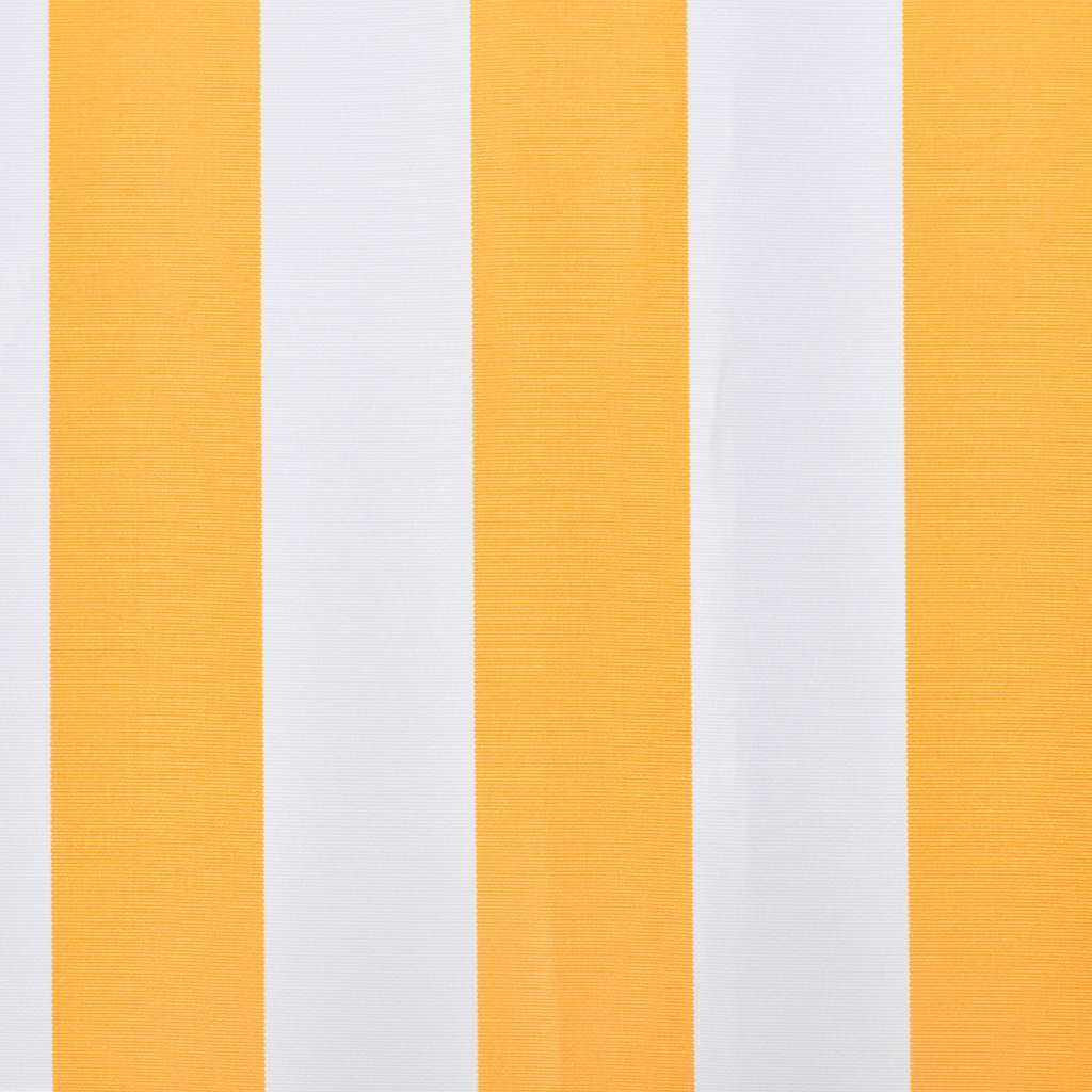 Narancssárga és fehér poliészter pótszövet napellenzőhöz 500 x 300 cm 3