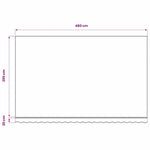 Narancssárga és fehér poliészter pótszövet napellenzőhöz 500 x 300 cm 5