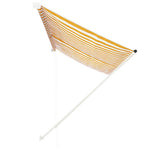 Feltekerhető sárga és fehér napellenző 300 x 150 cm 3