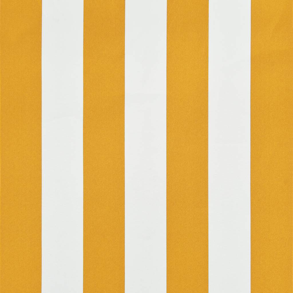 Feltekerhető sárga és fehér napellenző 300 x 150 cm 7