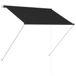 Feltekerhető antracitszürke napellenző 150 x 150 cm 2