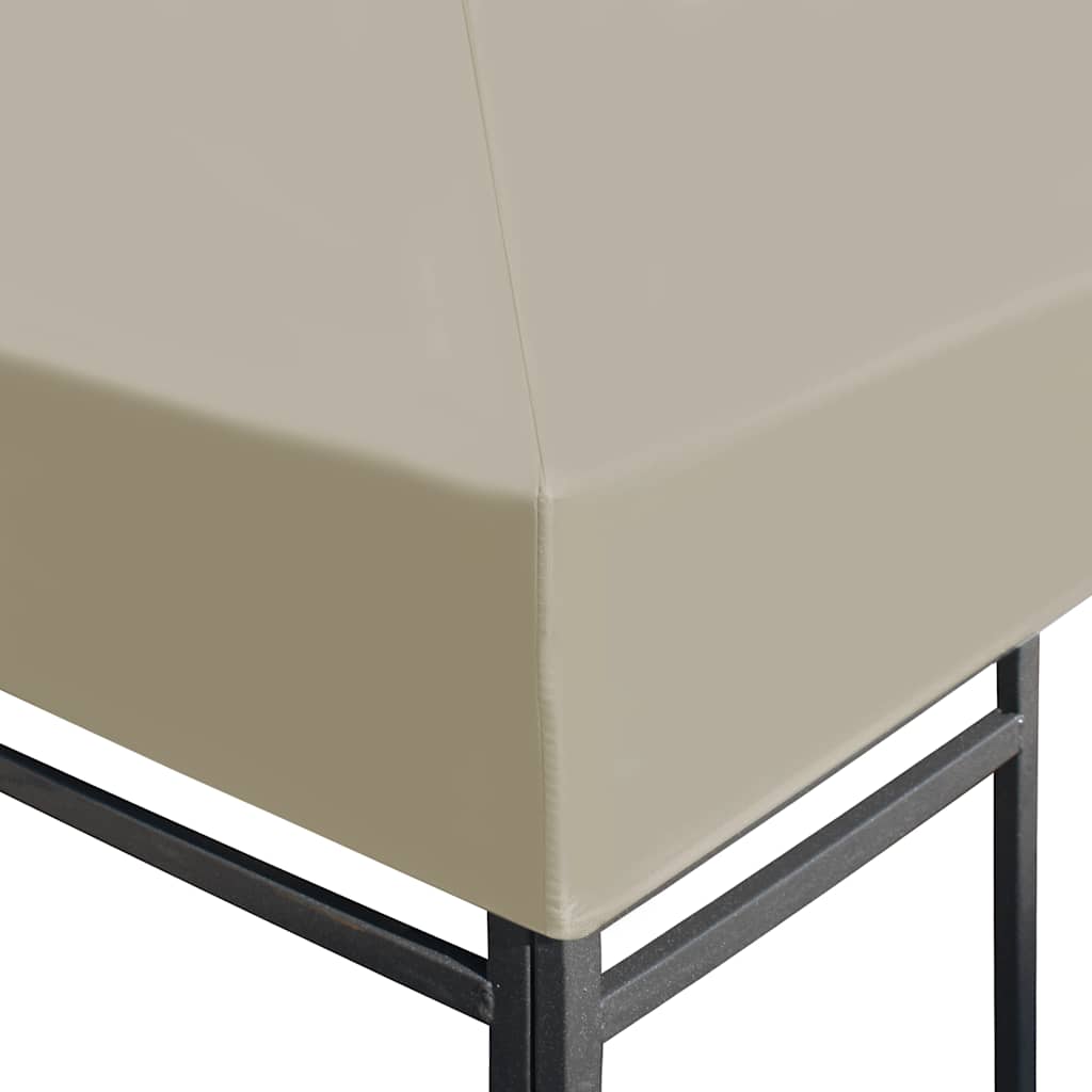 Bézs pavilon tetőponyva 310 g/m² 3 x 3 m 3