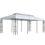 Pavilonponyva Fehér 300 x 600 cm Poliészter 4