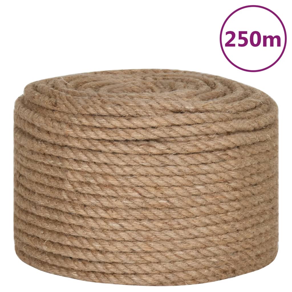 100% juta kötél 10 mm vastagságú, 250 m 2