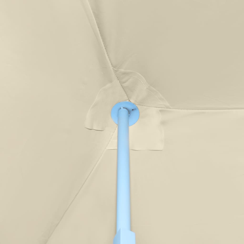 Krémszínű összecsukható rendezvénysátor 8 oldalfallal 870x291x315 cm 8