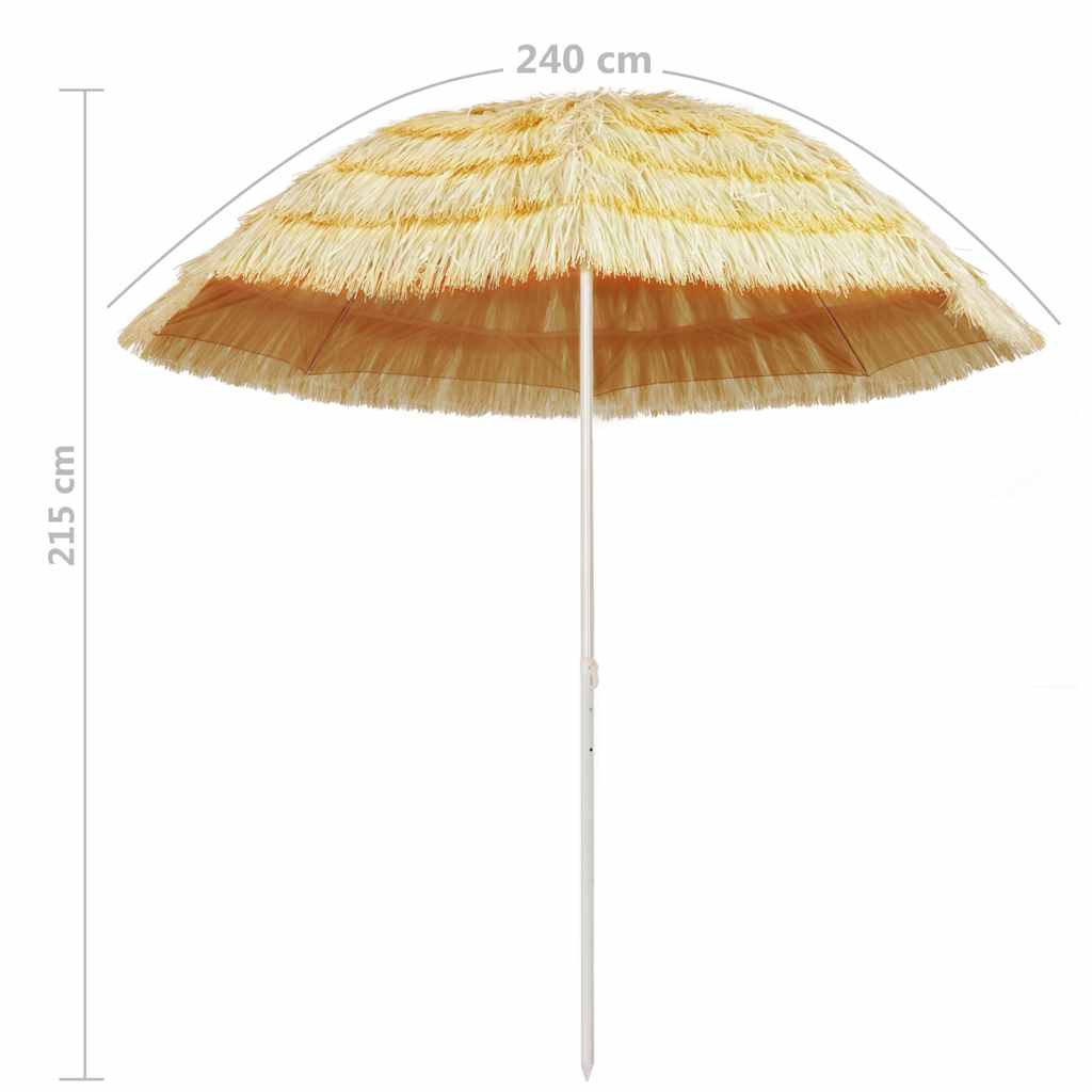 Hawaii stílusú természetes strand napernyő 240 cm 5