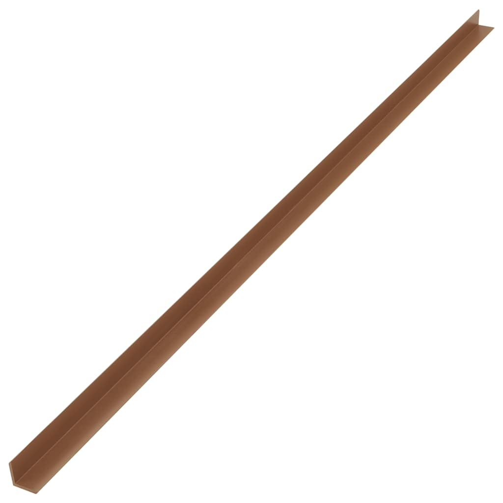 5 db tíkfa színű WPC teraszburkoló sarokprofil 170 cm 5