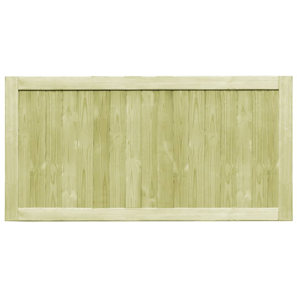 2 db impregnált fenyőfa kertkapu 300 x 75 cm 3