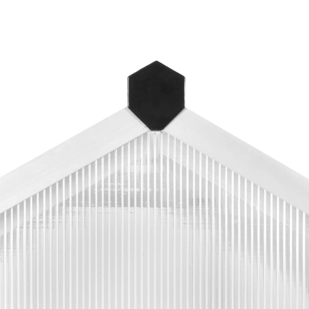 Alumínium melegház 421 x 190 x 195 cm 15,6 m³ 8