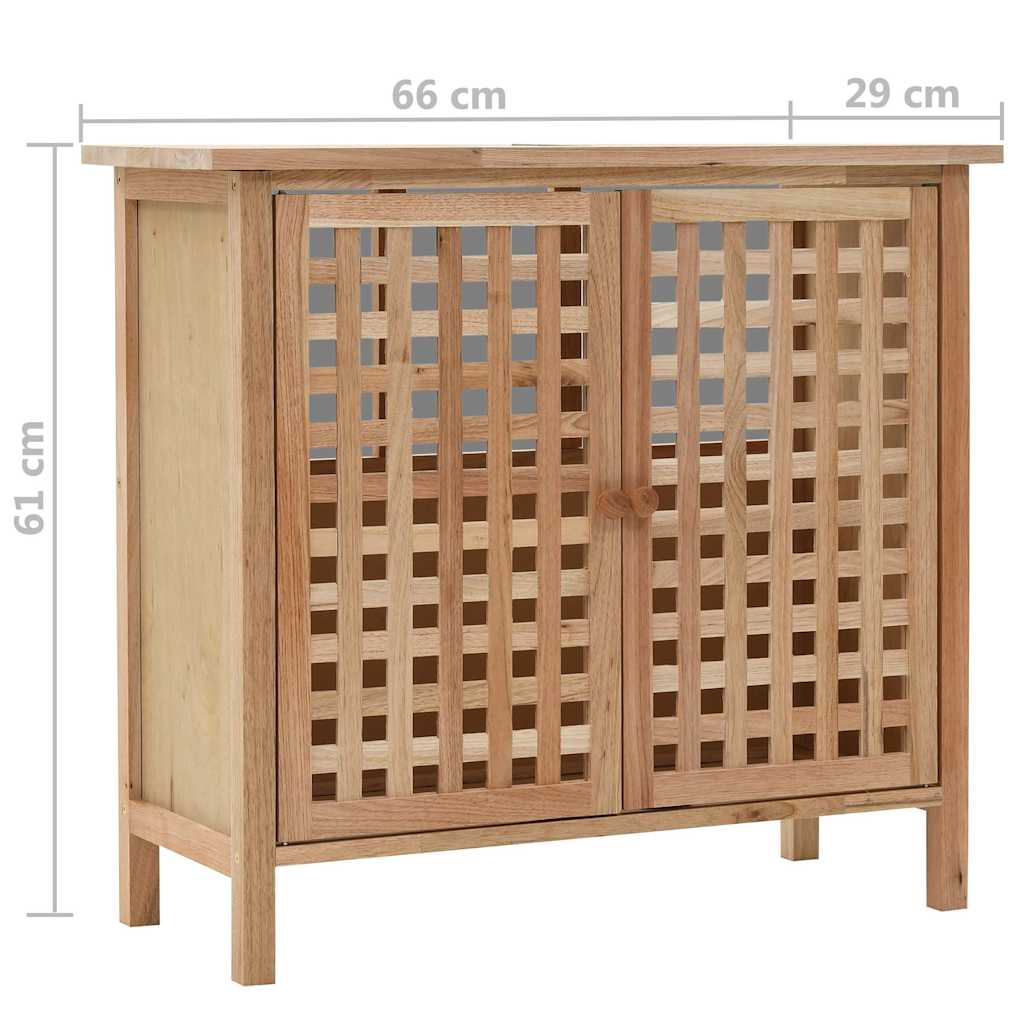 Tömör diófa mosdószekrény 66 x 29 x 61 cm 6
