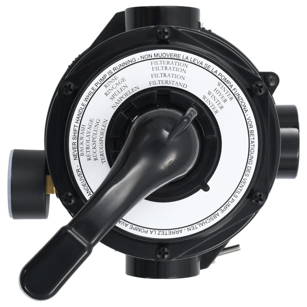 Többkimenetes 4-funkciós ABS homokszűrő-szelep 38 mm 3