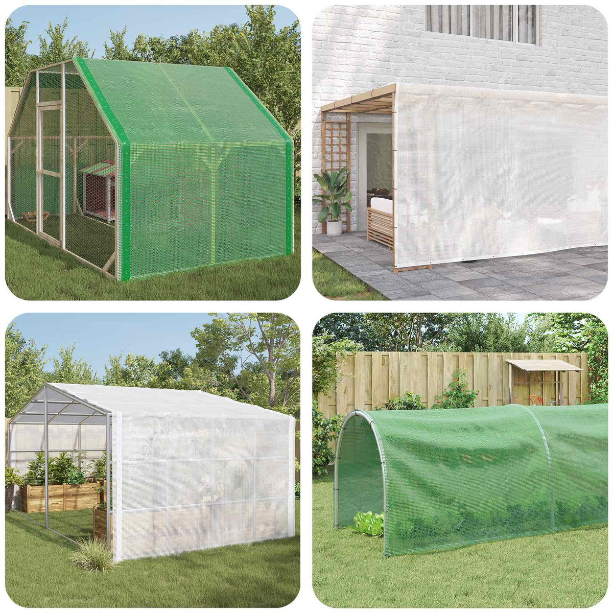 Fehér takaróponyva 260 g/m² 3 x 6 m