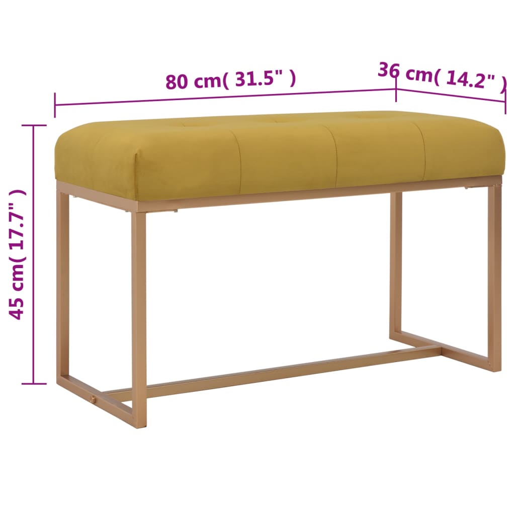 Mustársárga bársonypad 80 cm 5