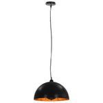 2 darab fekete-arany félgömb alakú mennyezeti lámpa 40 cm E27 4