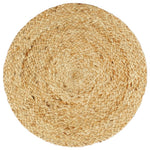 4 db sima természetes színű kerek jutaalátét 38 cm 2