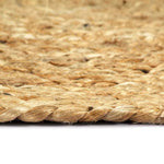 4 db sima természetes színű kerek jutaalátét 38 cm 4